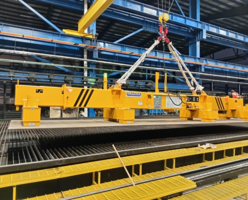 Sistema magnético electropermanente con baterías GM-HM1 Gracida para elevación y sujeción de materiales ferrosos